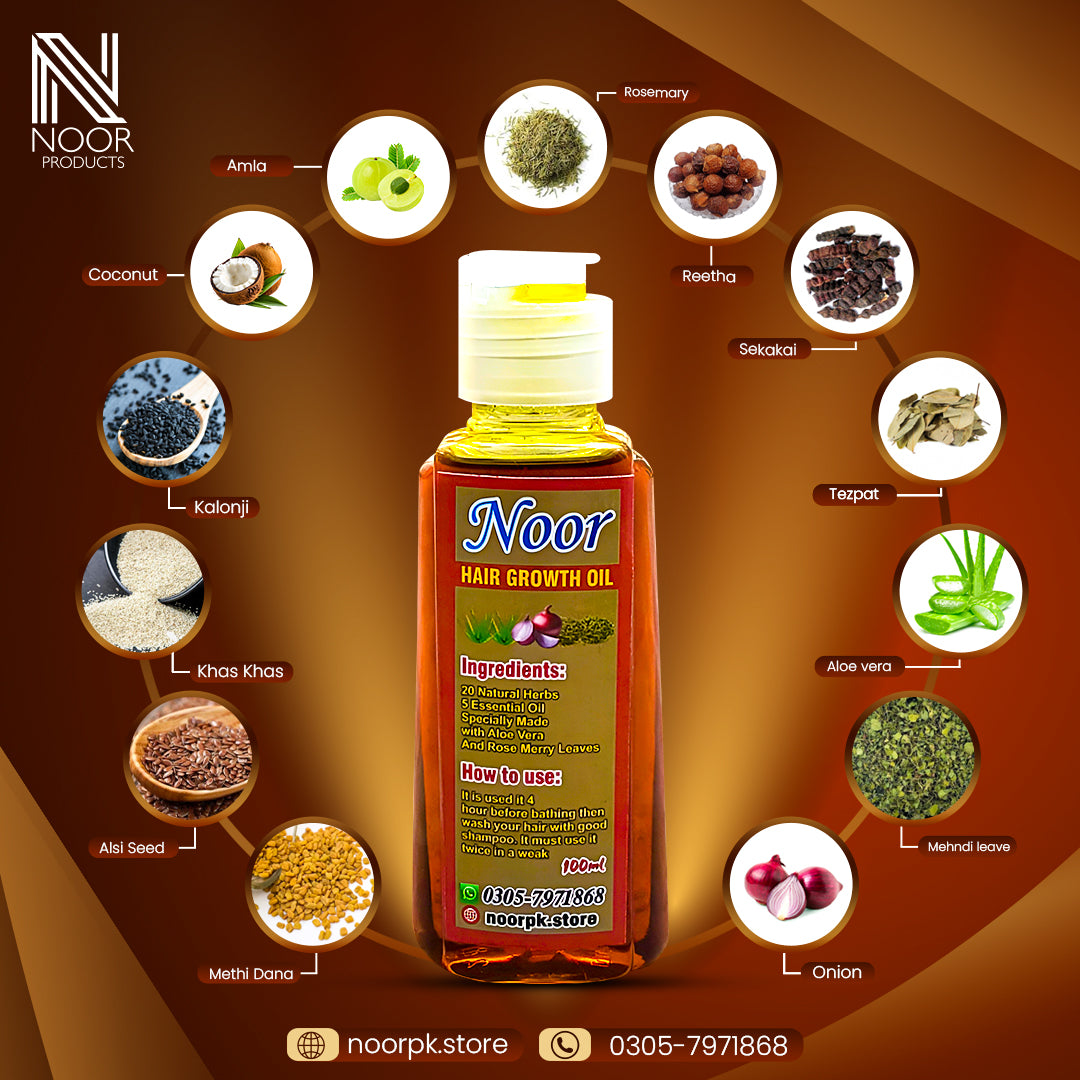 Noor Hair Growth Oil | Your Hair Health Doctor