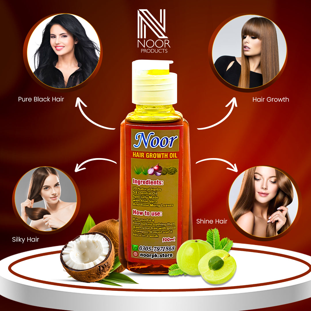 Noor Hair Growth Oil | Your Hair Health Doctor