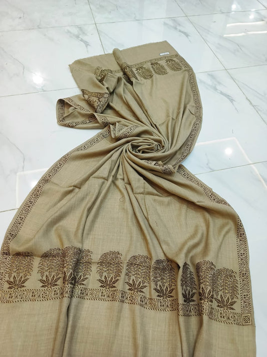 SKIN PASHMINA SHAWL FENCY INDIAN BORDER